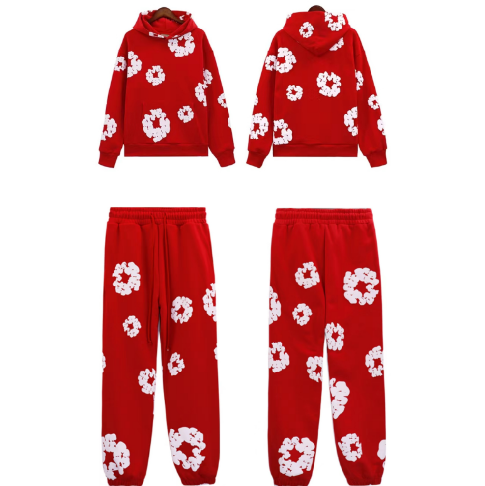 Denim Tears Cotton Wreath Sweatpant Red Men's