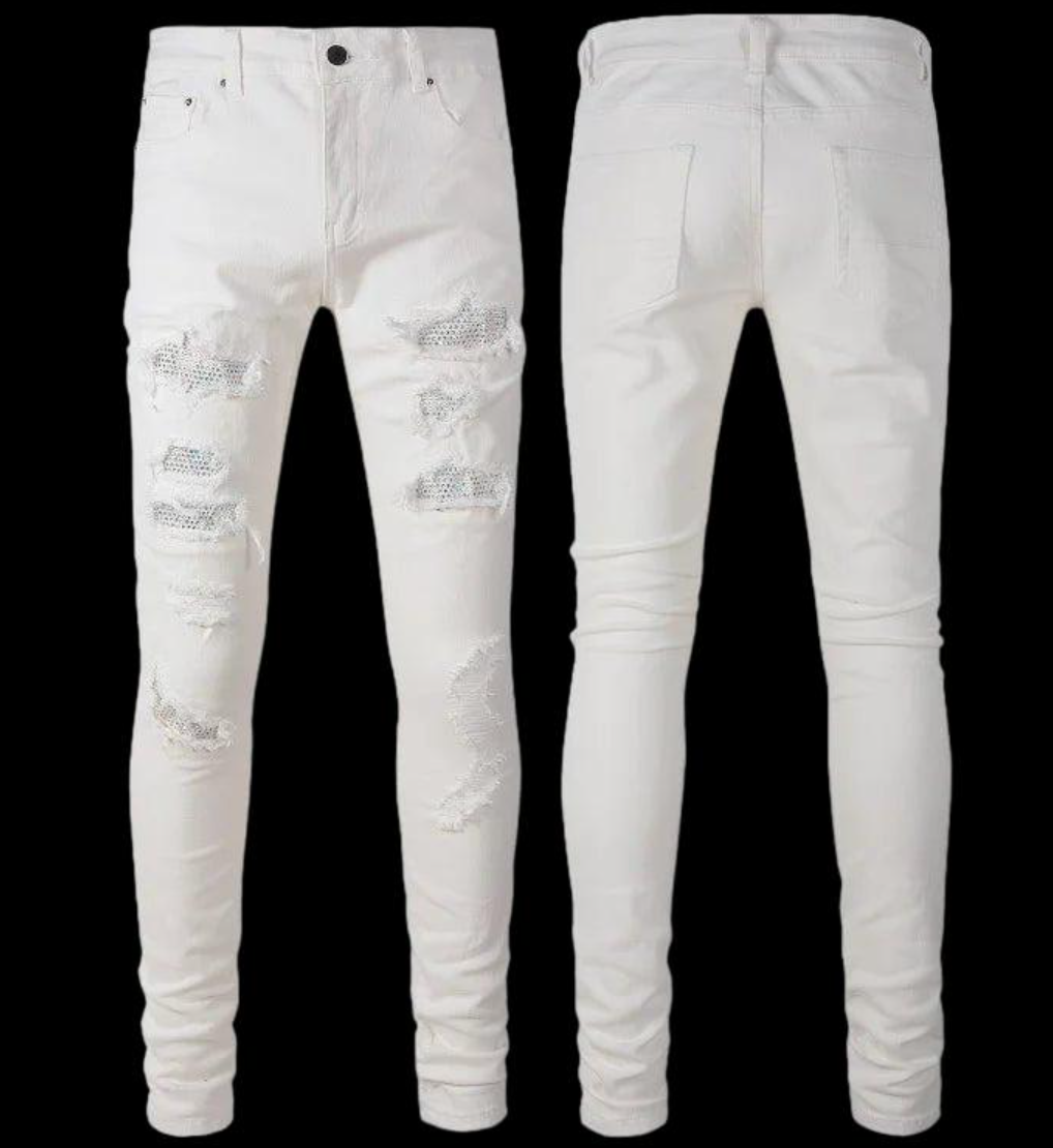 Amiri White Jeans