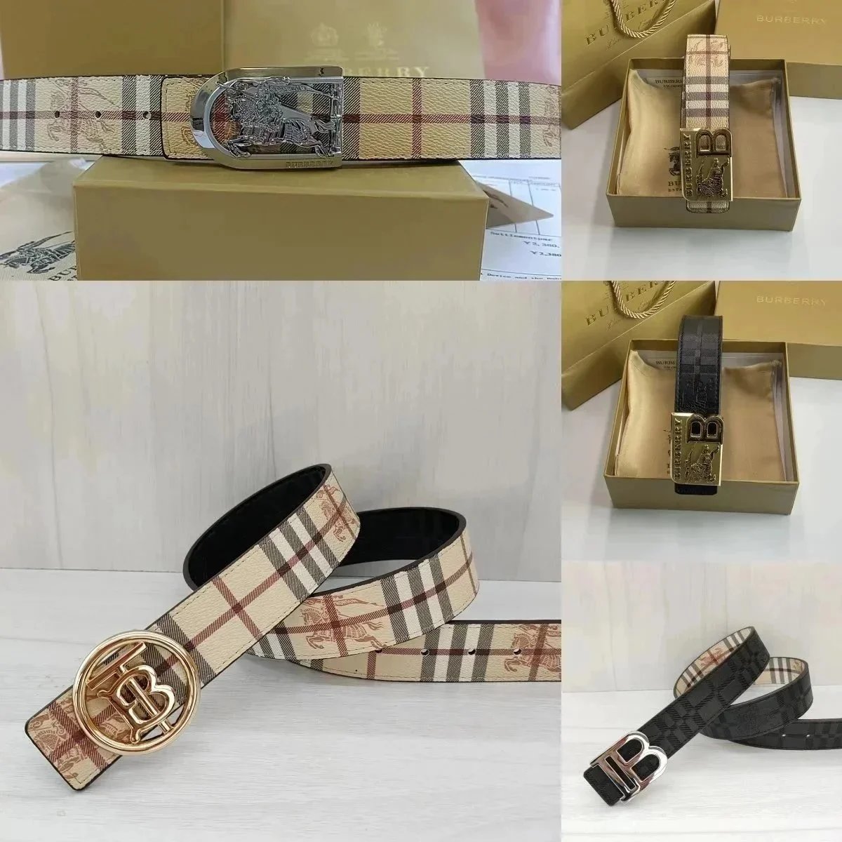 Fashion Designer Brand Belt Luxury Belts For Man Gold Silver Buckle Cintura Belts For Women