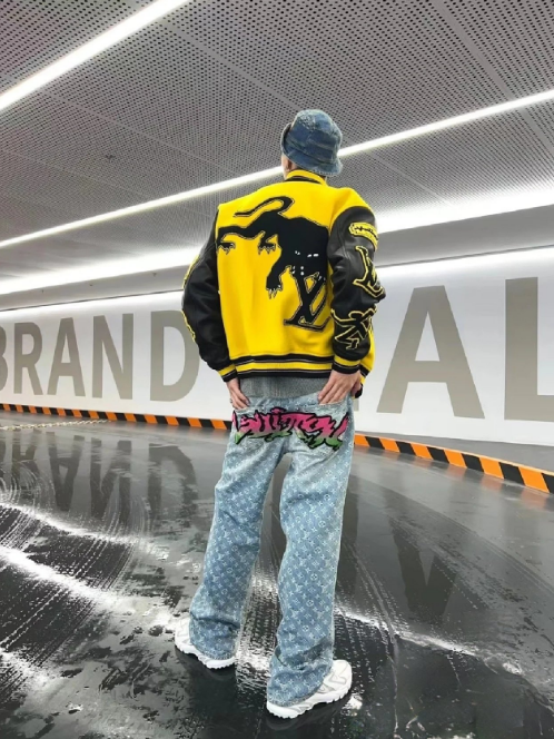 Louis Vuitton Graffiti Denim Pants