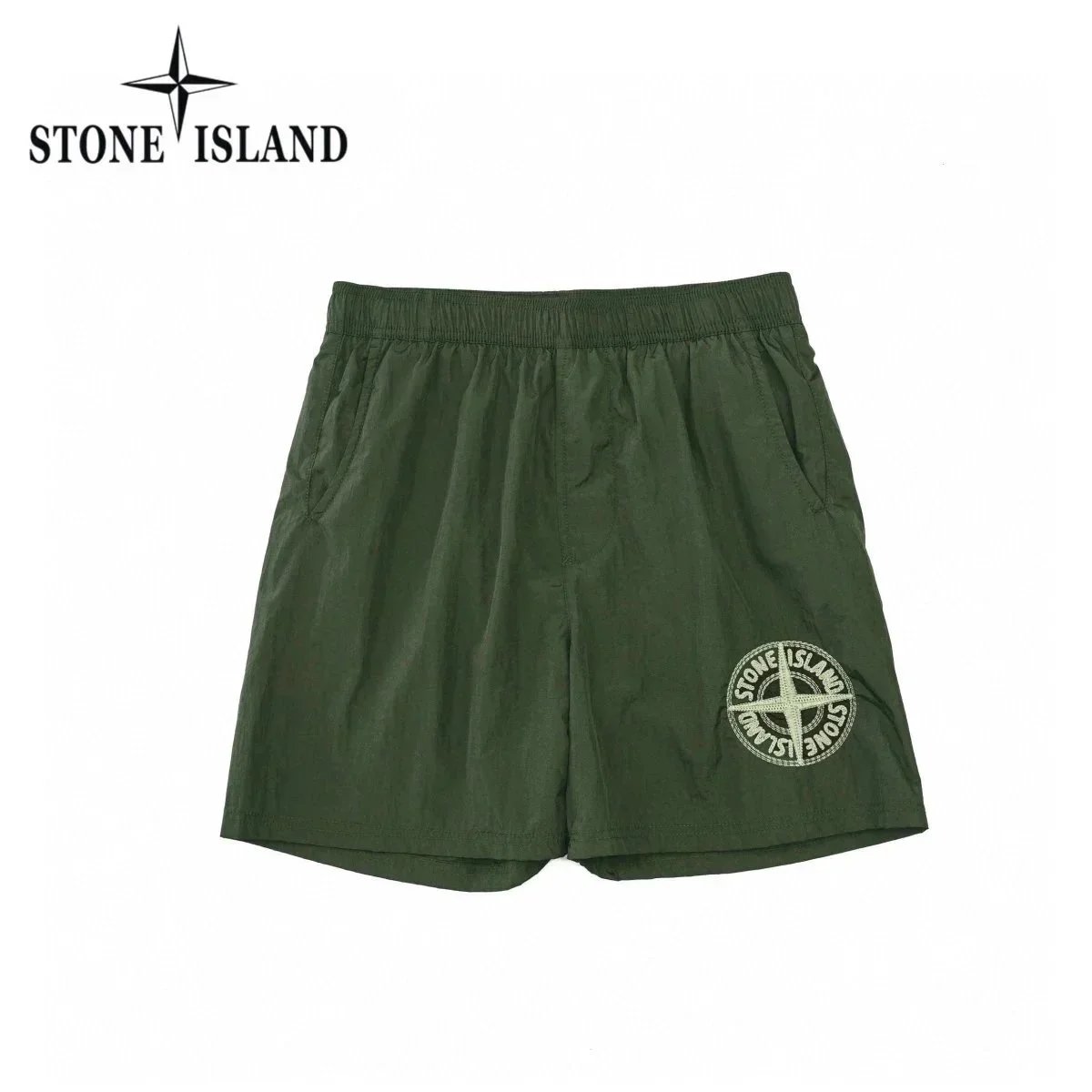 Stone Island Nylon Metal Embroidered Logo Swimshorts