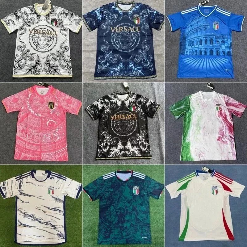 Versace Italy Home and Away Joint Edition Full Series Football Uniforms