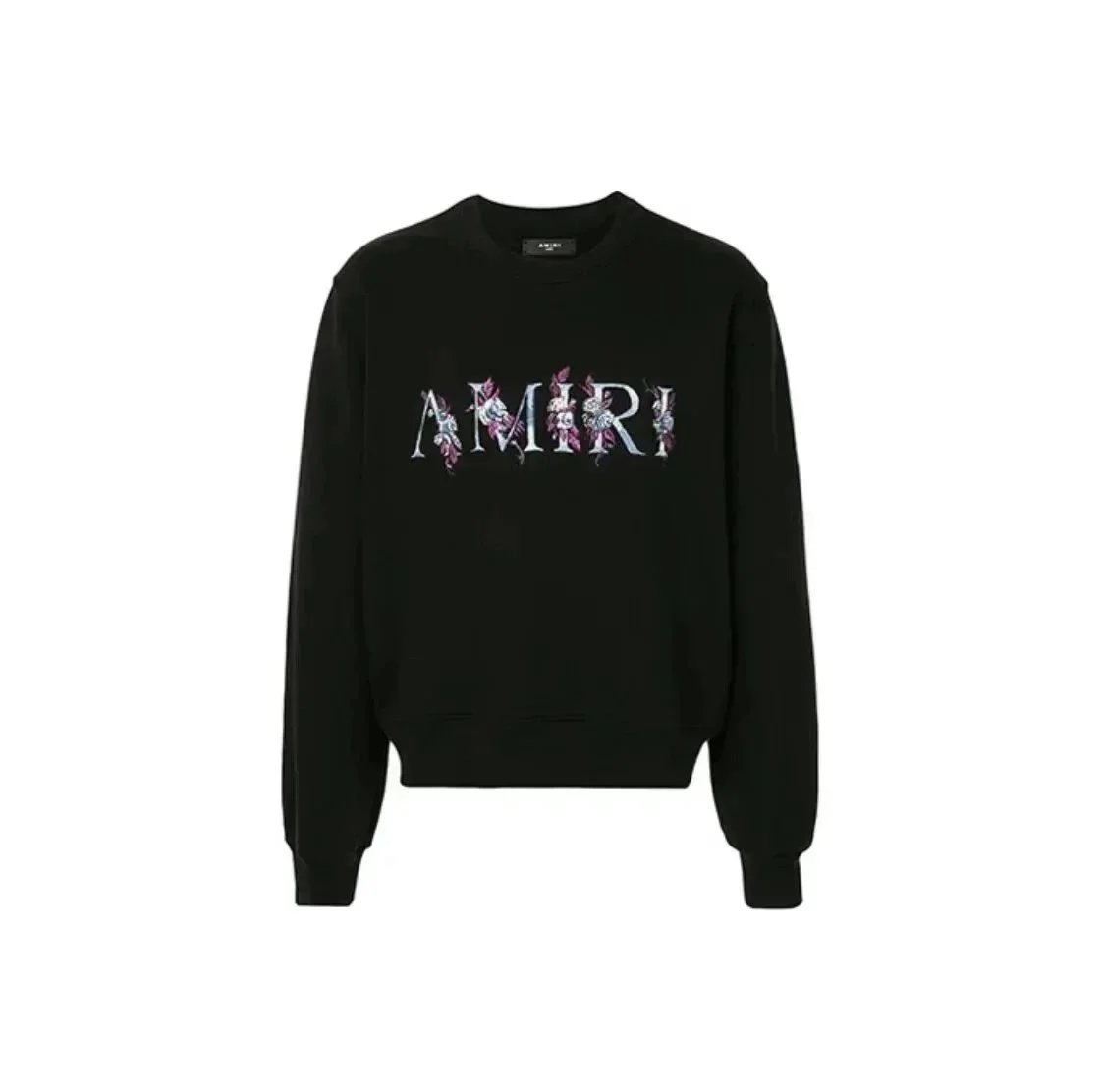 Amiri Embroidered Floral Logo Sweatshirt