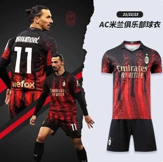 AC Milan Football Jersey,Men's Fashion