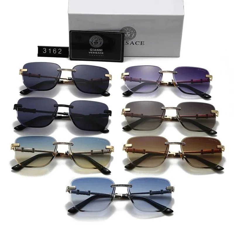 Versace 3162 Sunglasses Men Women Fashion Square Frame UV400 Protection