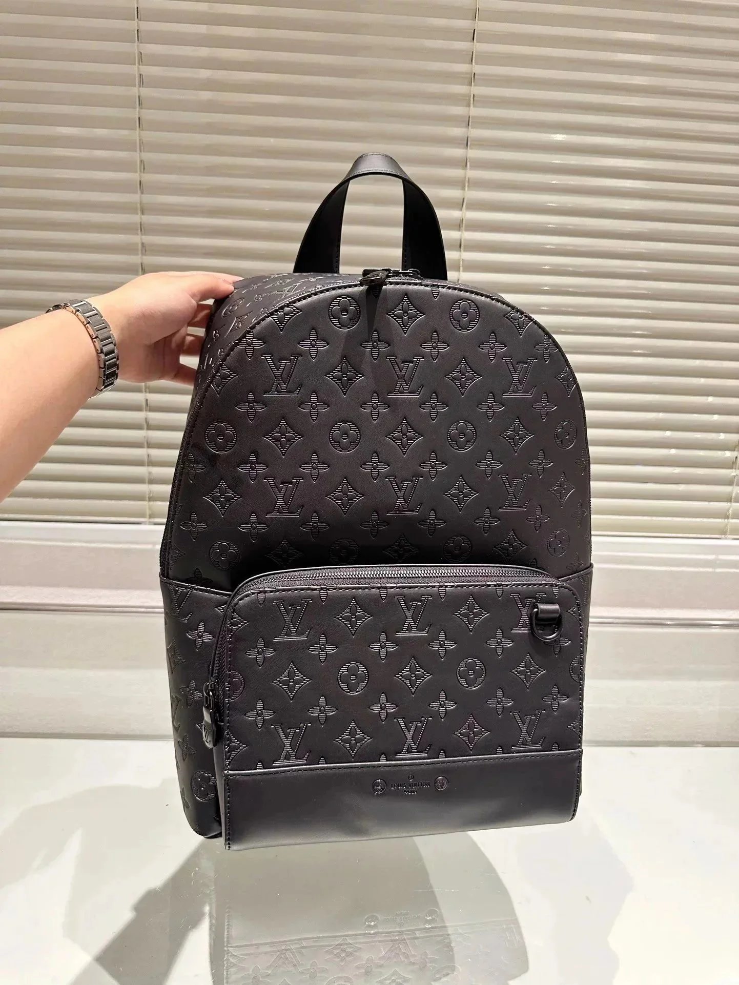 Louis Vuitton Monogram Empreinte Backpack Black Leather