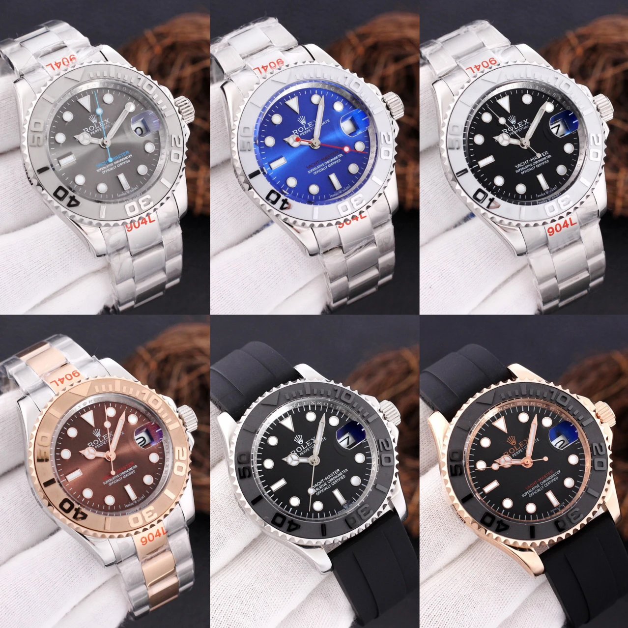 Rolex Yacht-Master Watch with 904L Steel and Ceramic Bezel