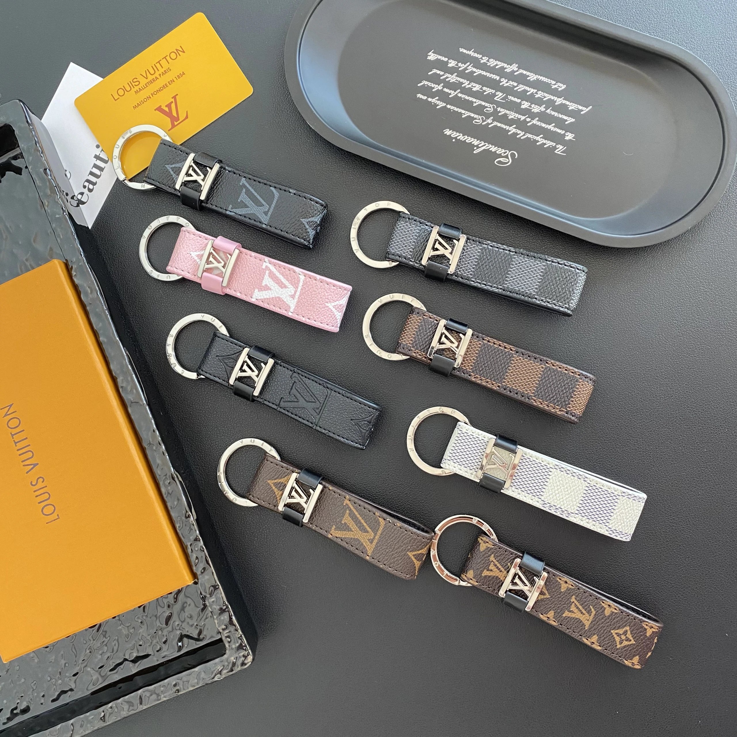 Louis Vuitton Monogram Key Holder with Leather Strap
