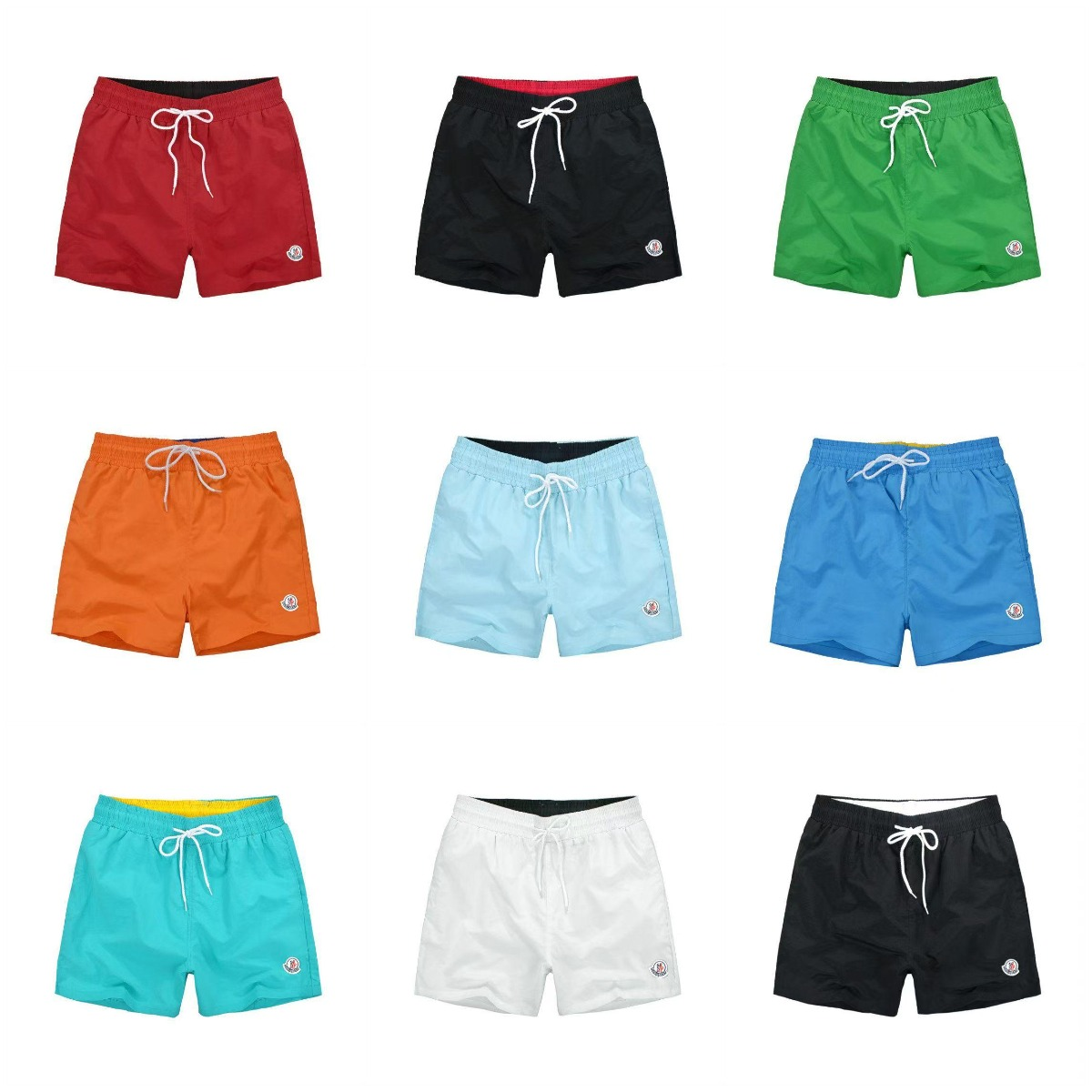 Men's Colorful Swim Shorts with Drawstring Waist