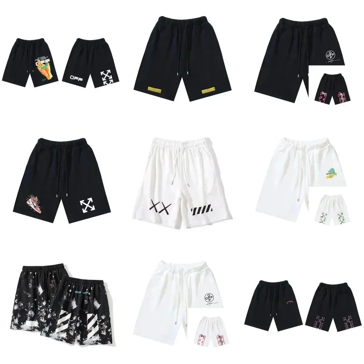OPPE Fashion Men's Casual Shorts with Unique Prints and Designs