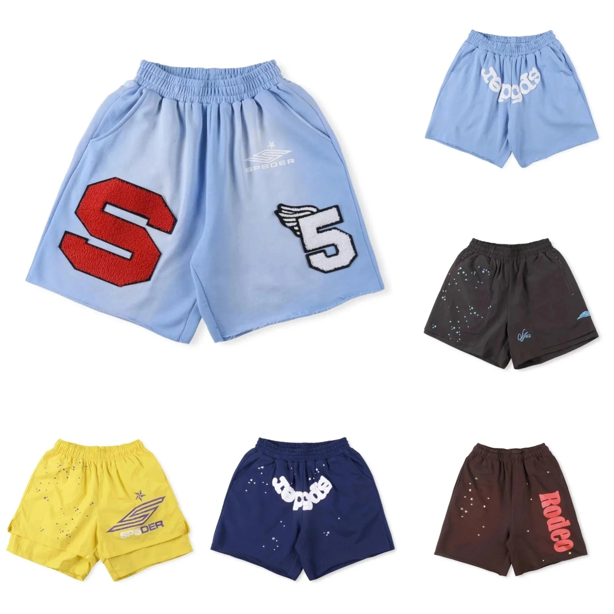 SP6DER Brand Fashion Sport Shorts for Men and Women
