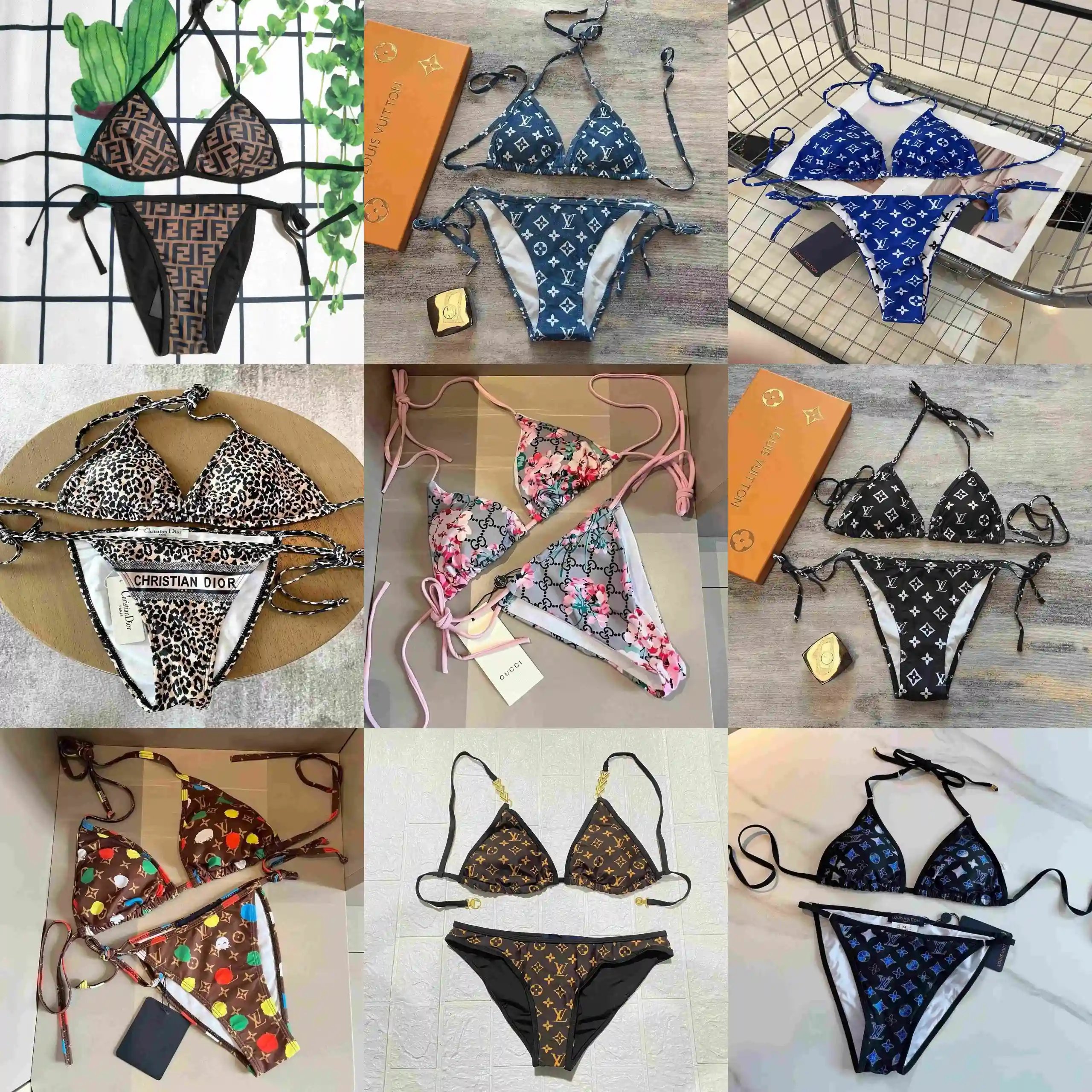 Luxury Designer Bikinis for Women - LV Monogram Swimwear