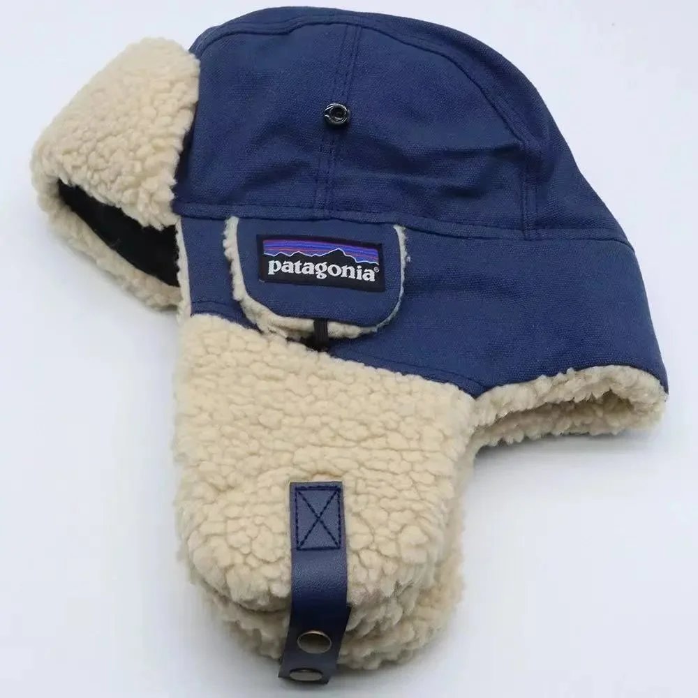 Patagonia Sherpa-Lined Trapper Hat for Cold Weather Outdoor Use