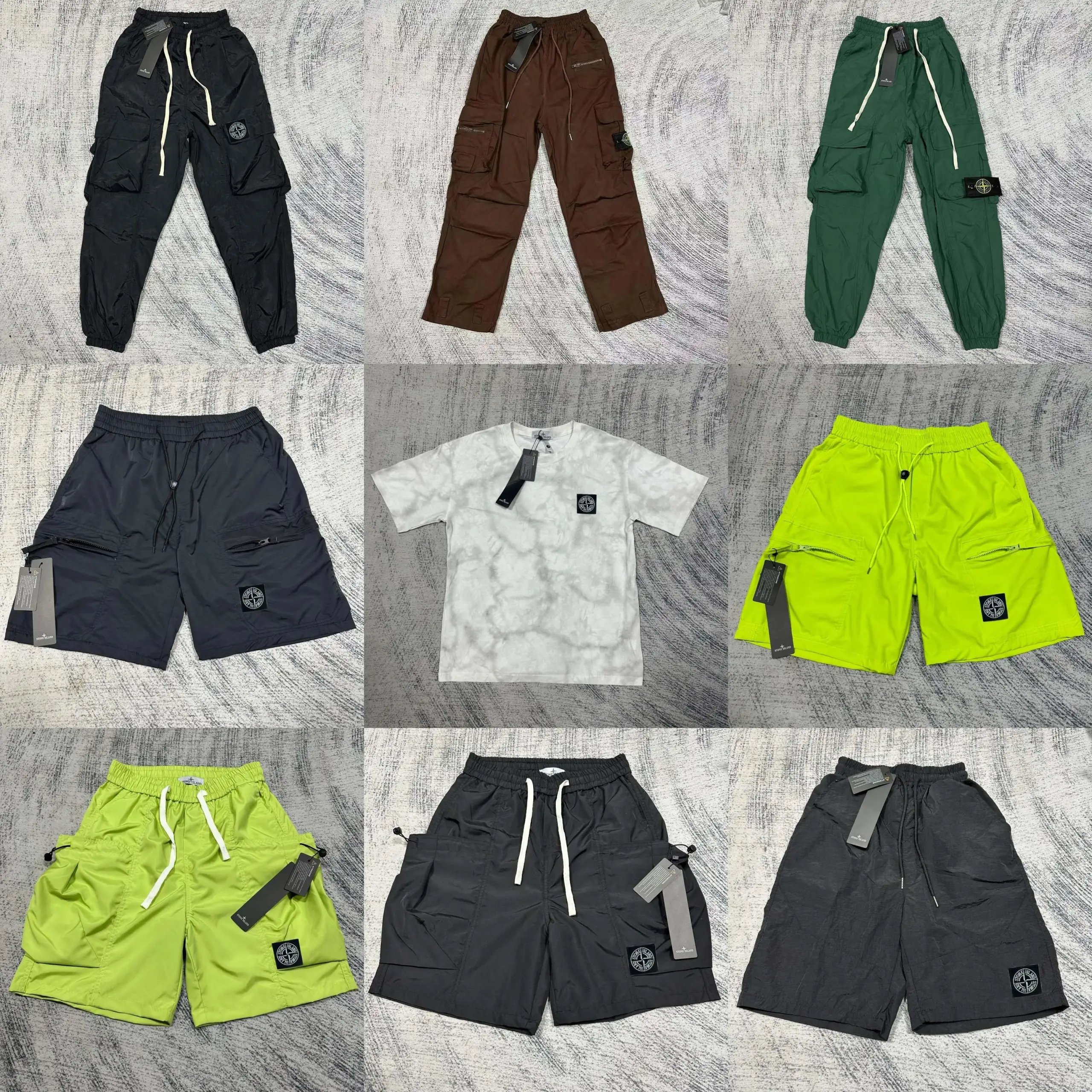 Stone Island Cargo Pants and Shorts Collection