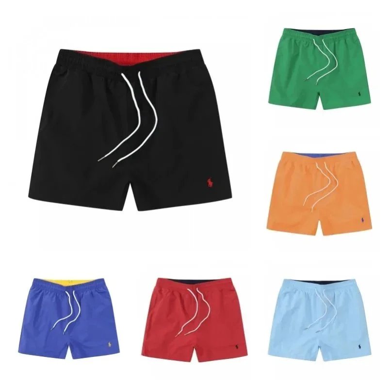 Men's Colorful Swim Shorts with Pony Logo