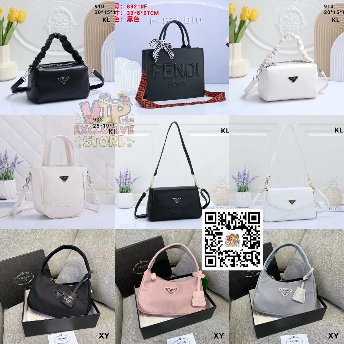 PRADA Women's Fashion Handbags Crossbody Shoulder Bag Designer Style