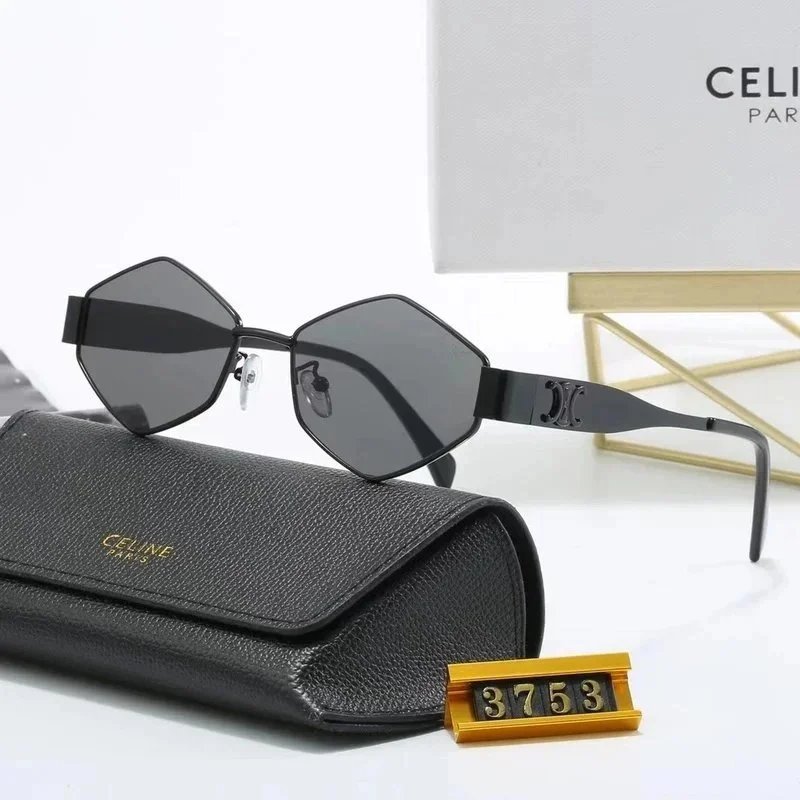Celine Black Geometric Sunglasses 3753