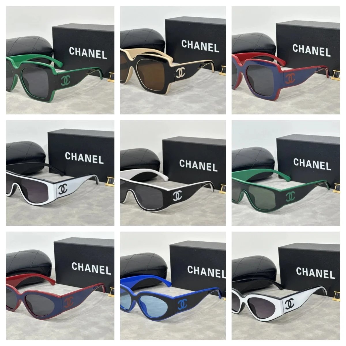 CHANEL Designer Sunglasses Fashion Square Frame UV Protection Shades