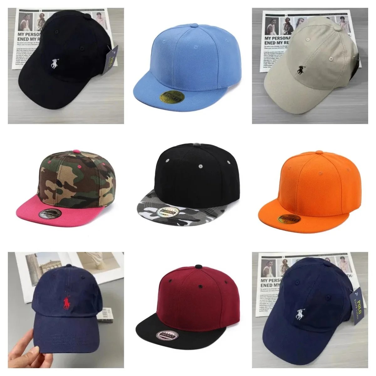 Polo Ralph Lauren Snapback Cap - Classic Baseball Hat for Men and Women