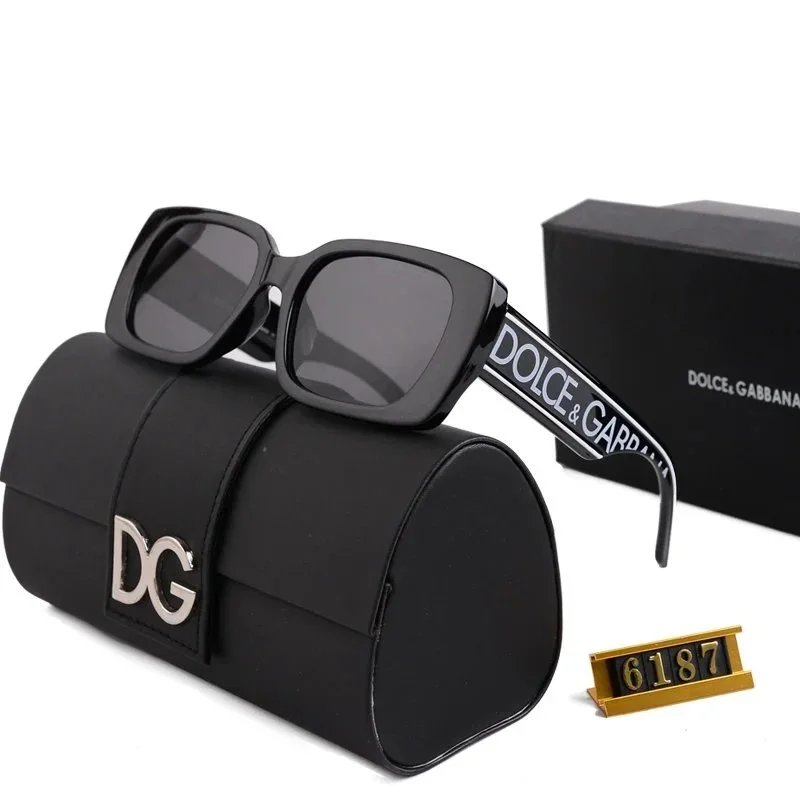 Dolce & Gabbana DG 6187 Square Sunglasses for Women Men Fashion Brand Designer Shades