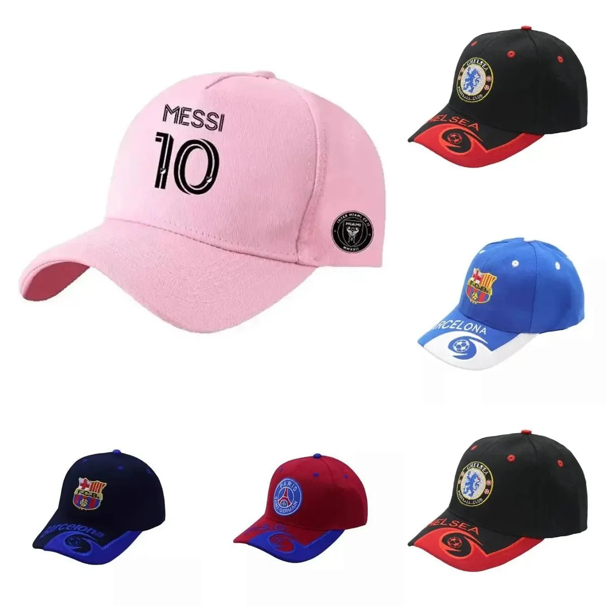 Official Messi 10 Baseball Cap for Fans - Chelsea FC Barcelona Paris Saint-Germain