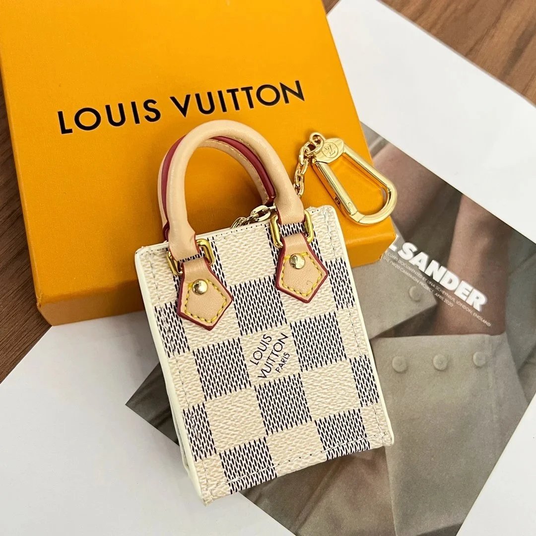Louis Vuitton Mini Damier Azur Bag Keychain
