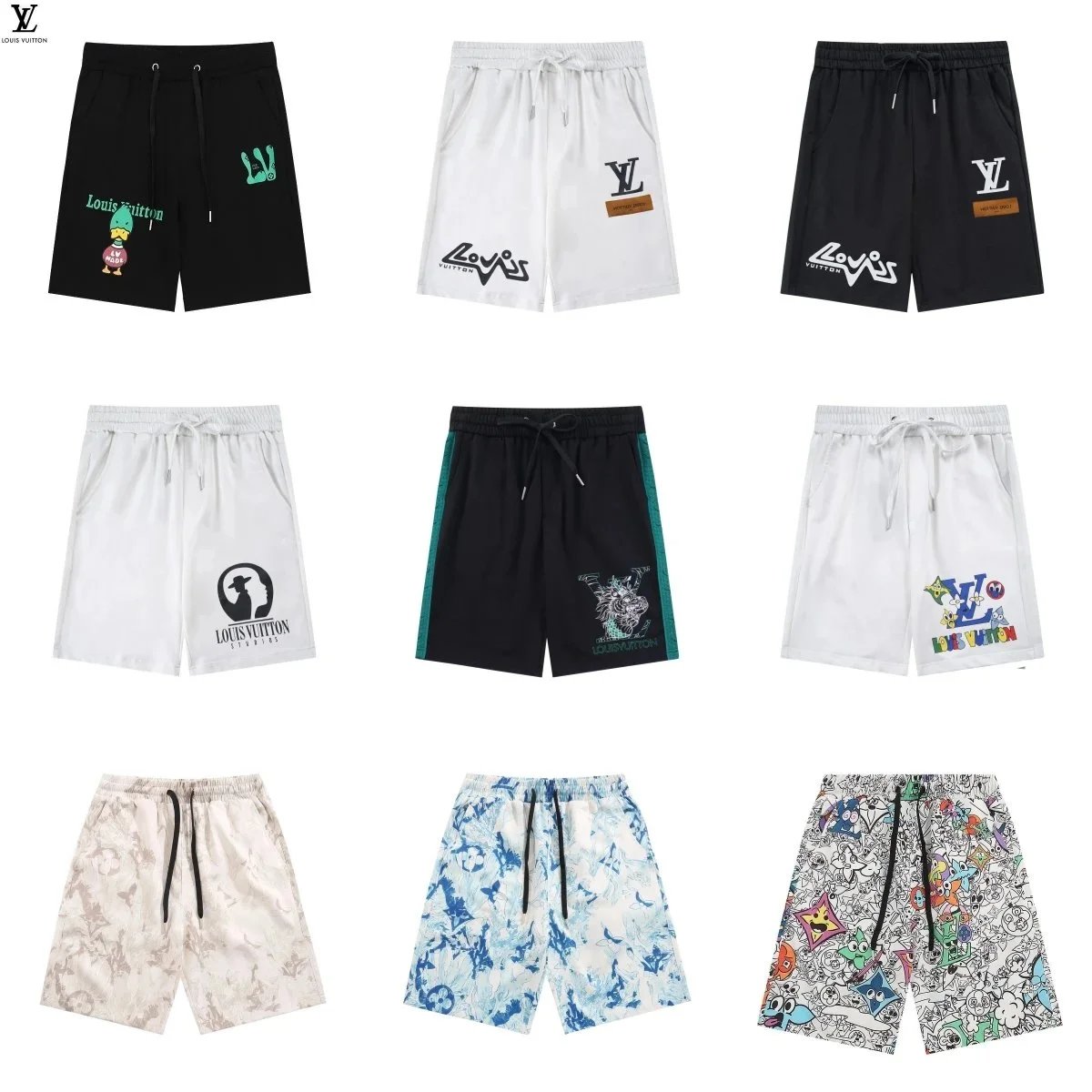 Louis Vuitton Men's Printed Shorts Collection