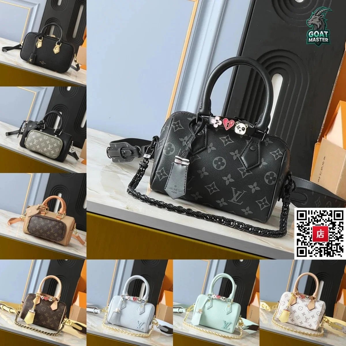 Louis Vuitton Mini Speedy Bag Monogram Canvas Handbag