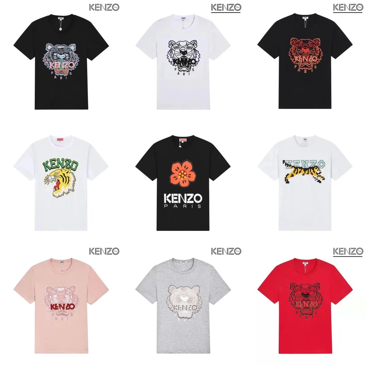 KENZO Tiger Print T-Shirt Collection for Men and Women
