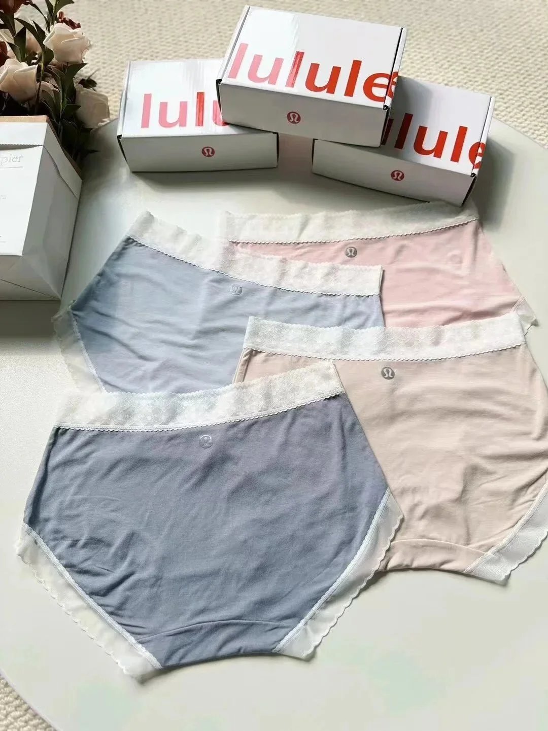 Lululemon Women's Soft Cotton Underwear Set Comfortable Breathable Briefs