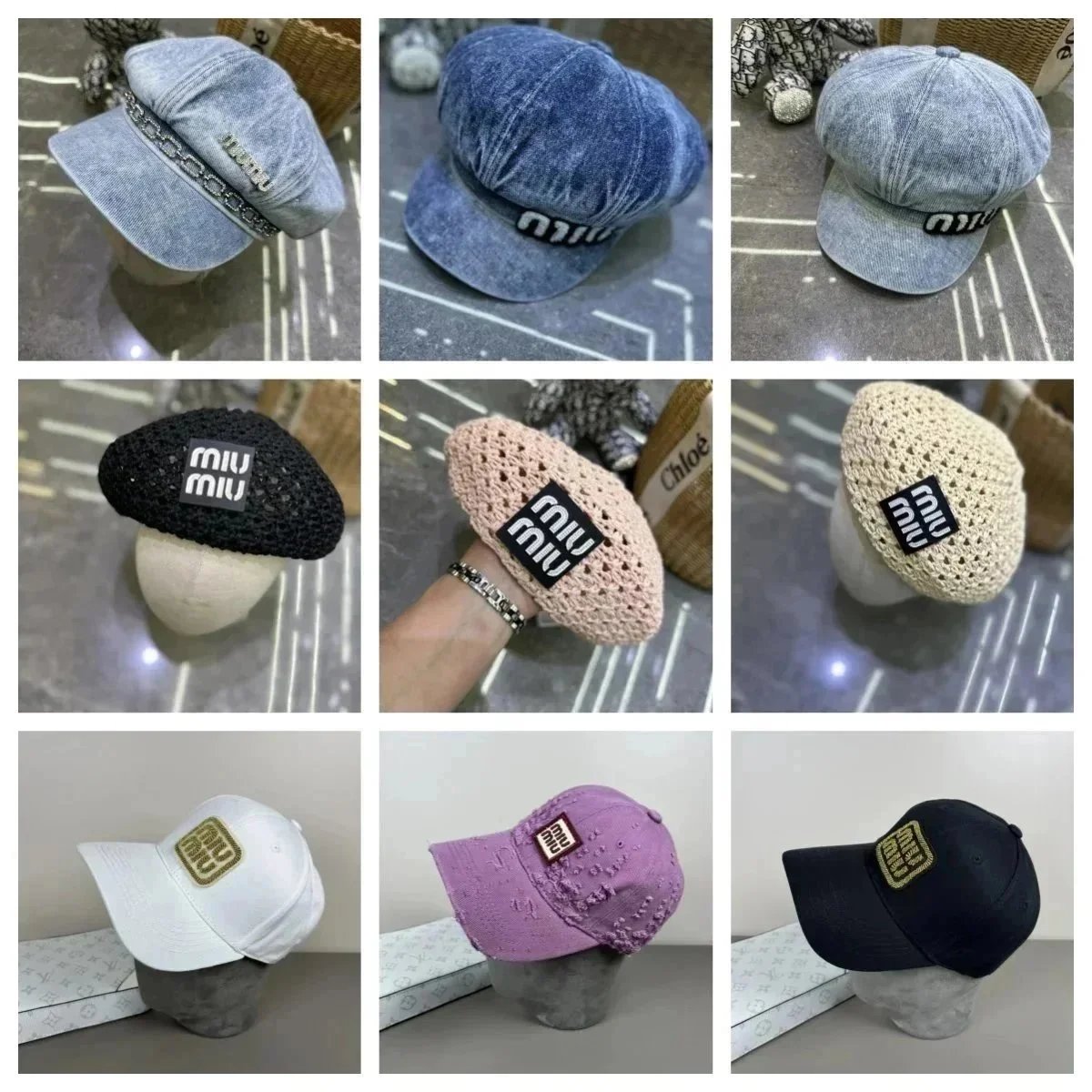 Miu Miu Fashion Caps for Women and Men - Stylish Berets and Baseball Hats