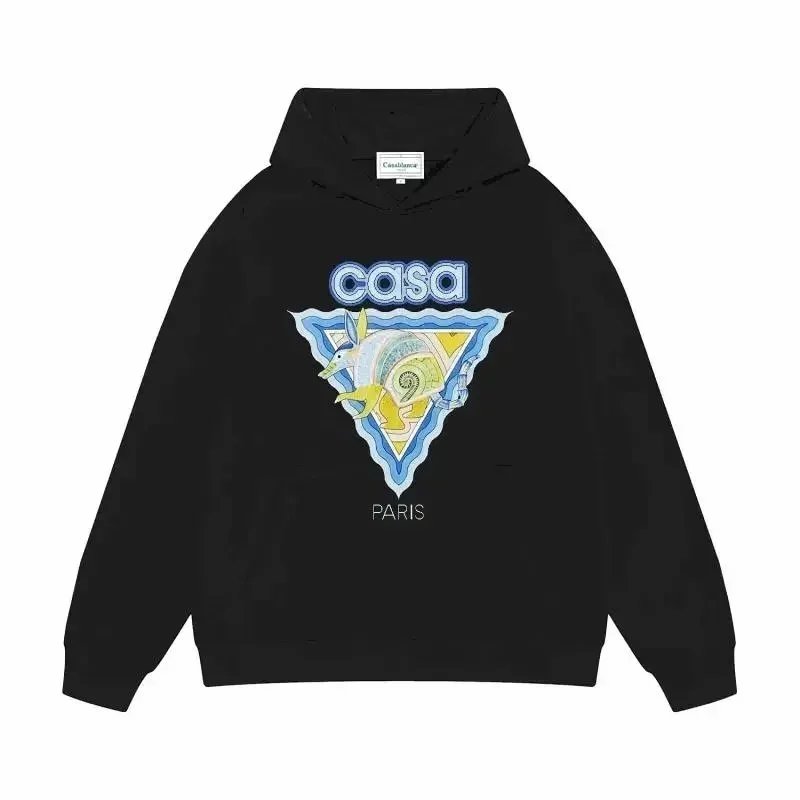 Casa Paris Hoodie Black Graphic Sweatshirt