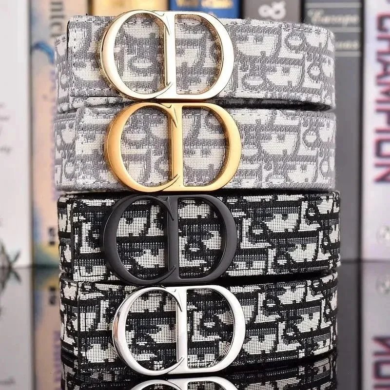 Dior Oblique Print Belt with CD Logo Buckle
