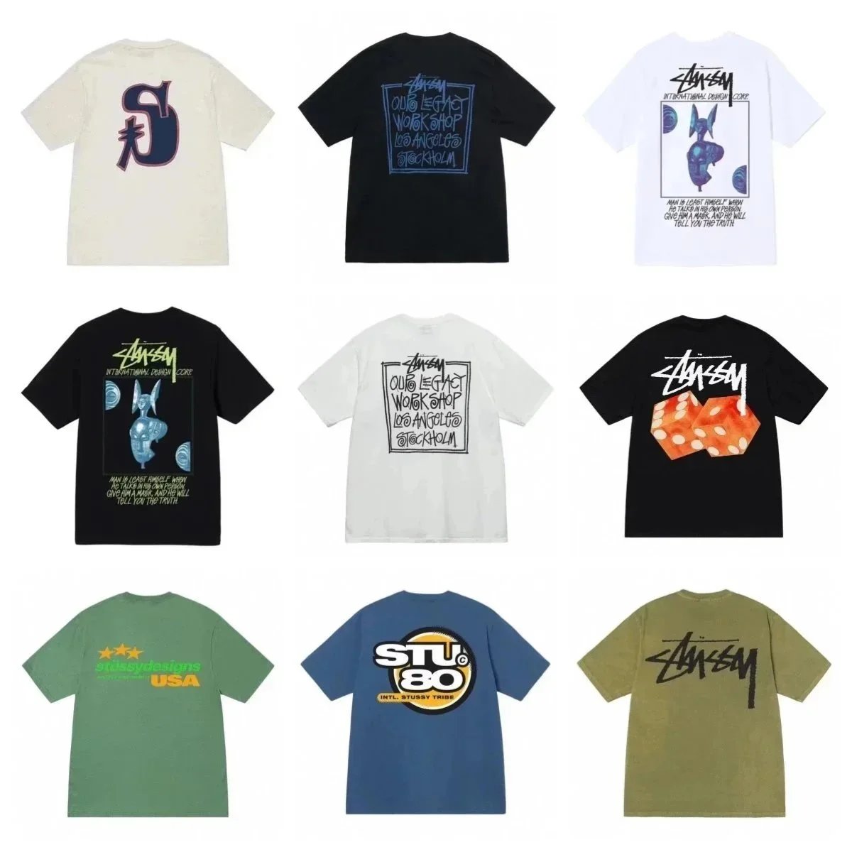 Stussy T-Shirts Collection - Streetwear Fashion for Men