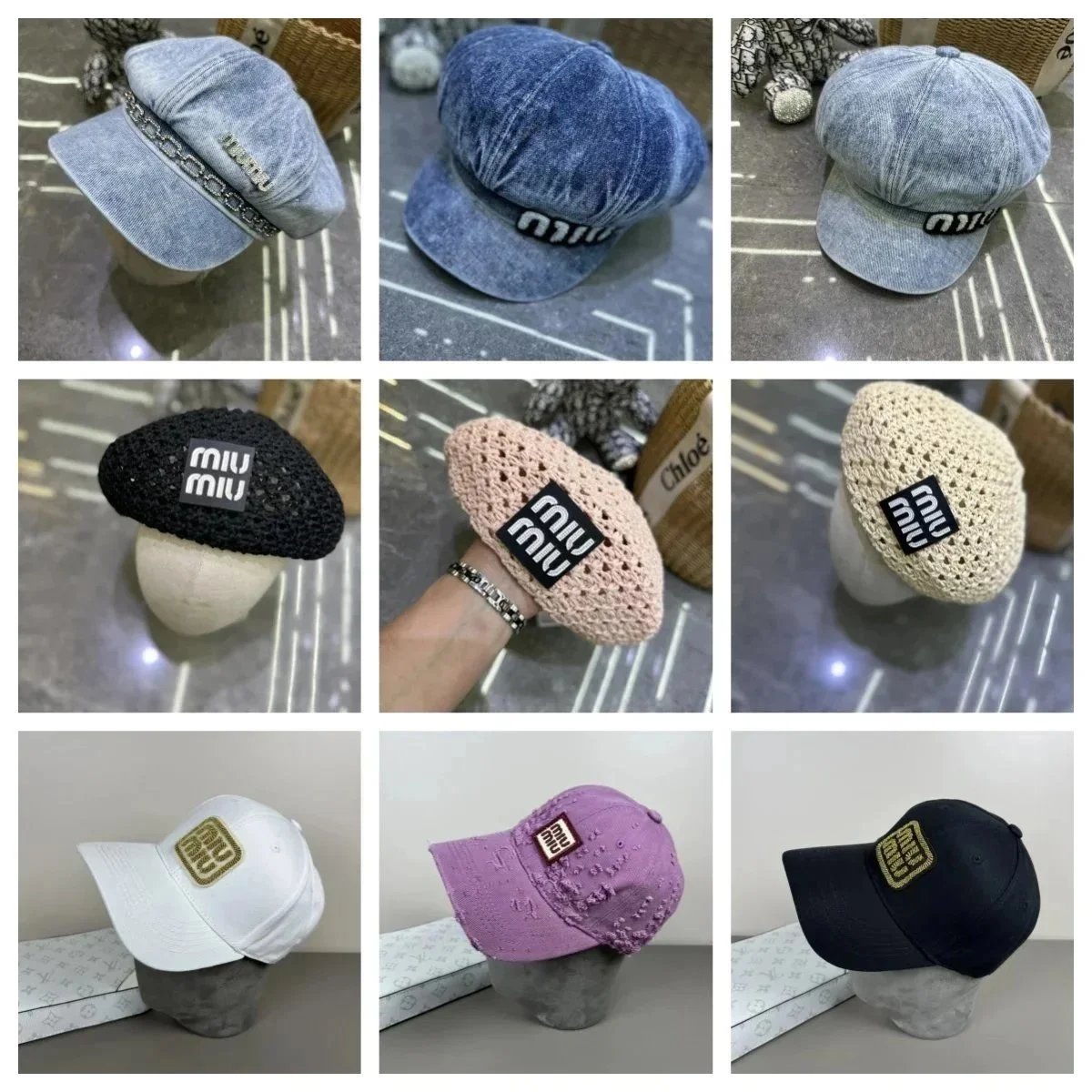 Miu Miu Caps Collection - Stylish Fashion Hats for Women and Men