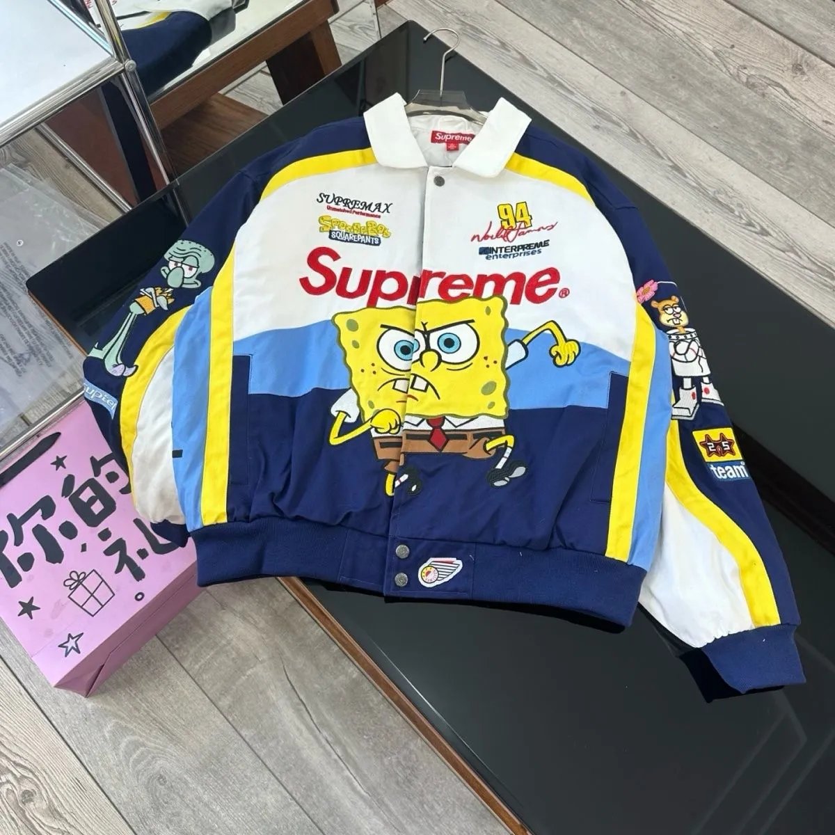 Supreme x SpongeBob SquarePants Racing Jacket