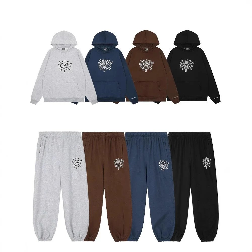 SunSymbol Hoodie and Jogger Set - Comfortable Casual Wear for Men and Women