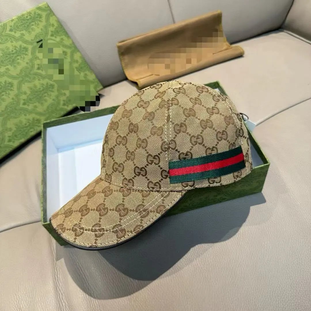 Gucci GG Supreme Web Stripe Baseball Cap