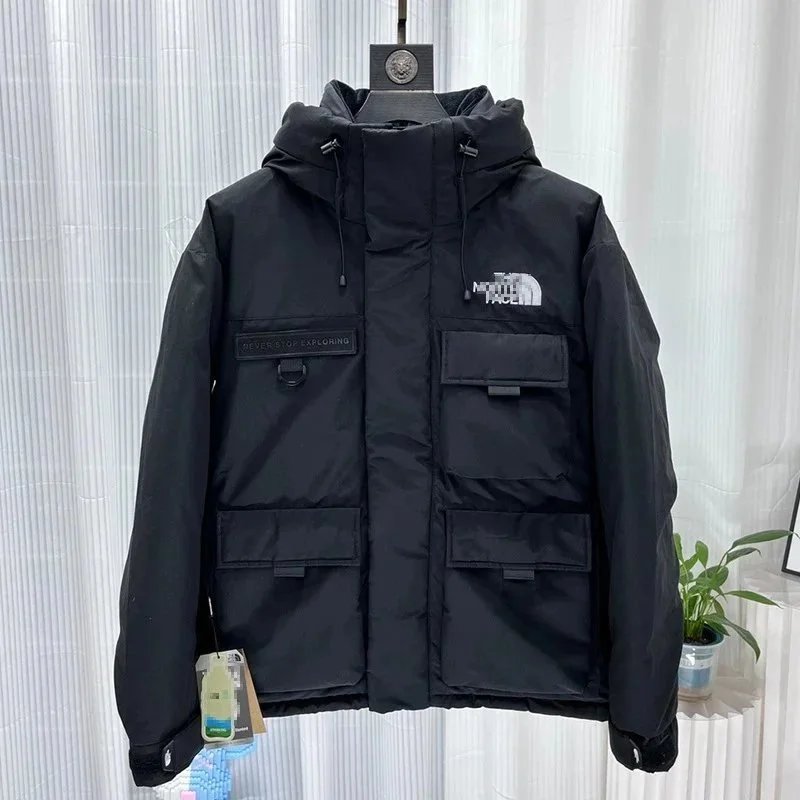 The North Face Black Hooded Winter Jacket for Men