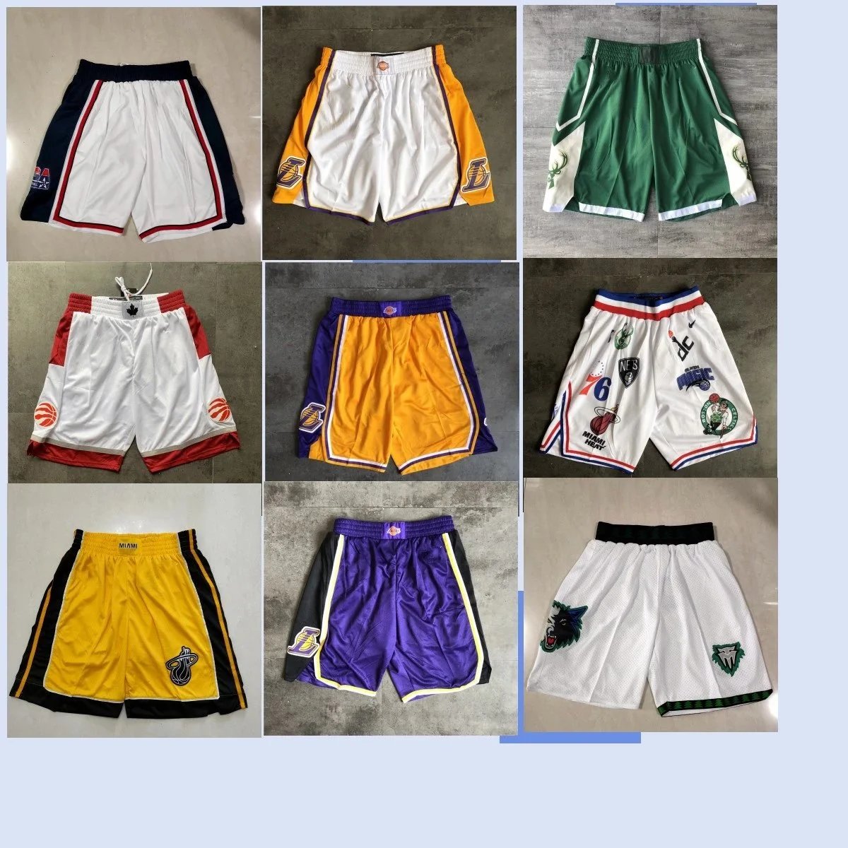 NBA Basketball Shorts for Men and Women - Authentic Team Designs