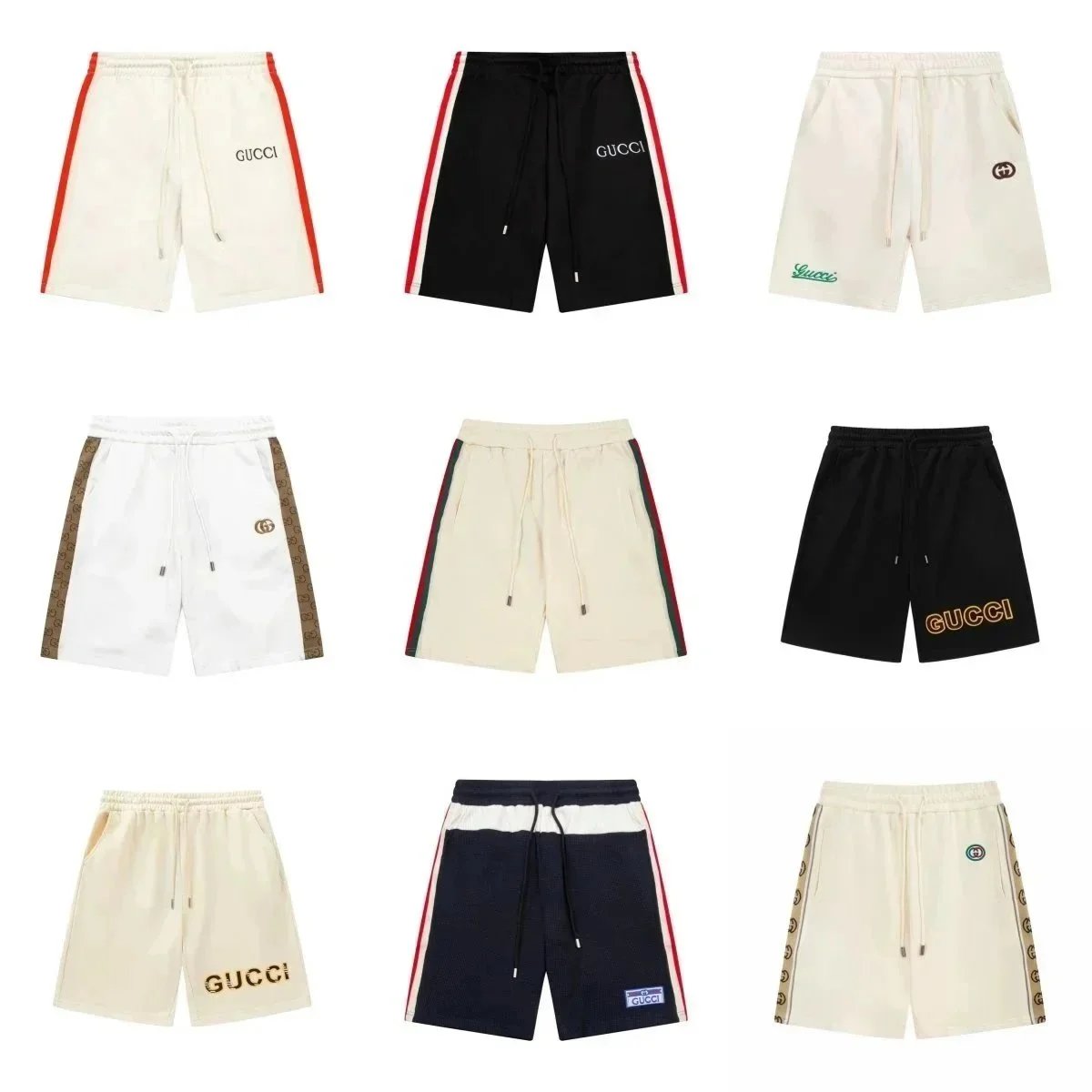 Gucci Men's Logo Track Shorts in Multiple Colors