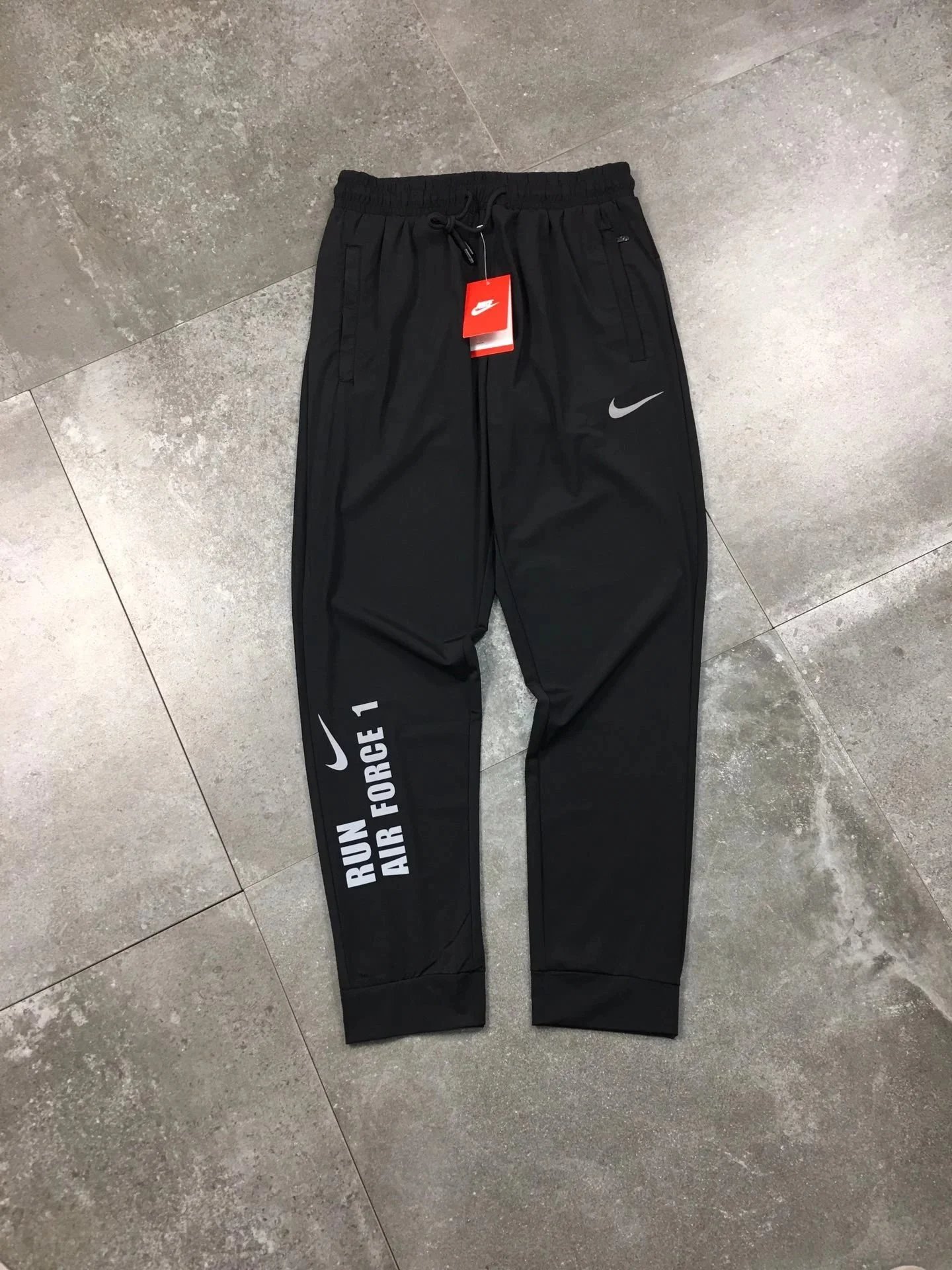 Nike Run Air Force 1 Jogger Pants Black Men's Athletic Wear