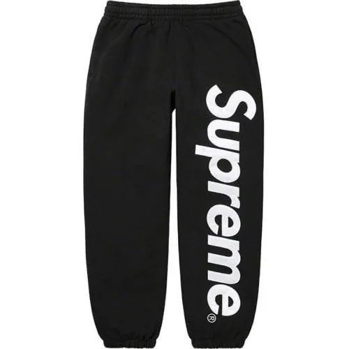 Supreme Logo Sweatpants Black