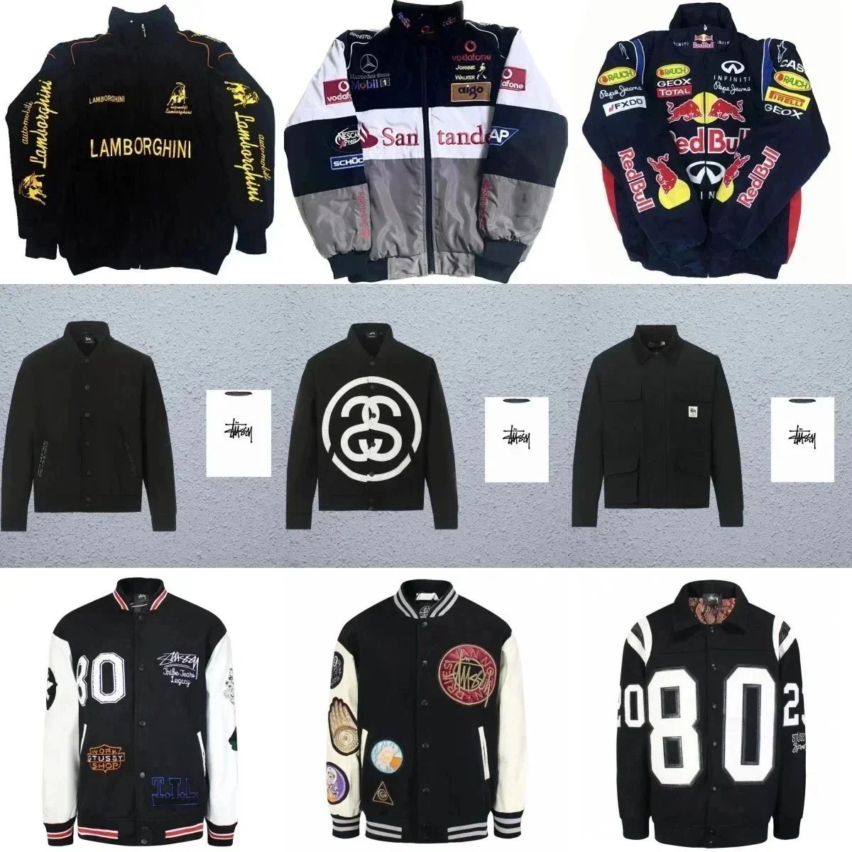 Stussy x Lamborghini Red Bull Racing Jacket Collection