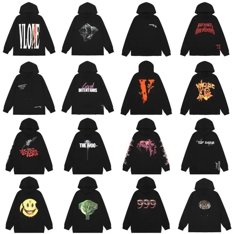 VLOVE Black Hoodies Collection - Streetwear Fashion for Men and Women