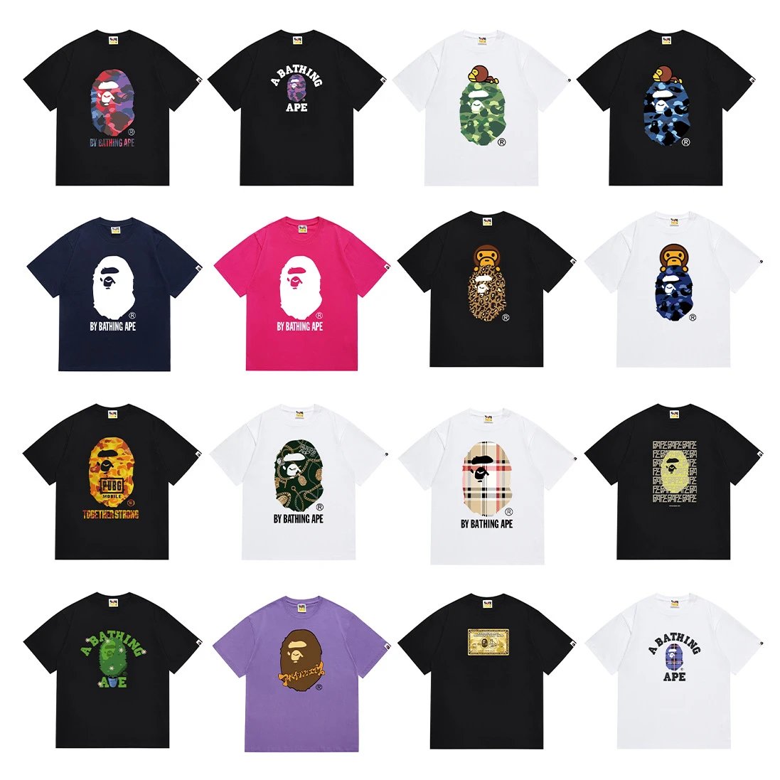 A Bathing Ape T-Shirts Collection - Streetwear Fashion