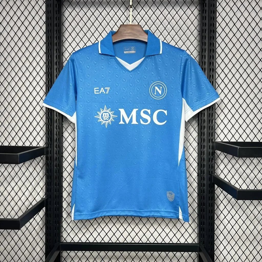 Napoli Home Football Jersey 2023-2024 EA7 Official Kit