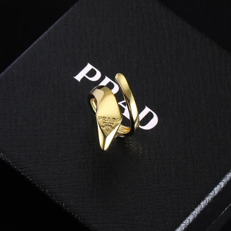 PRADA Gold Plated Fashion Ring for Women and Men