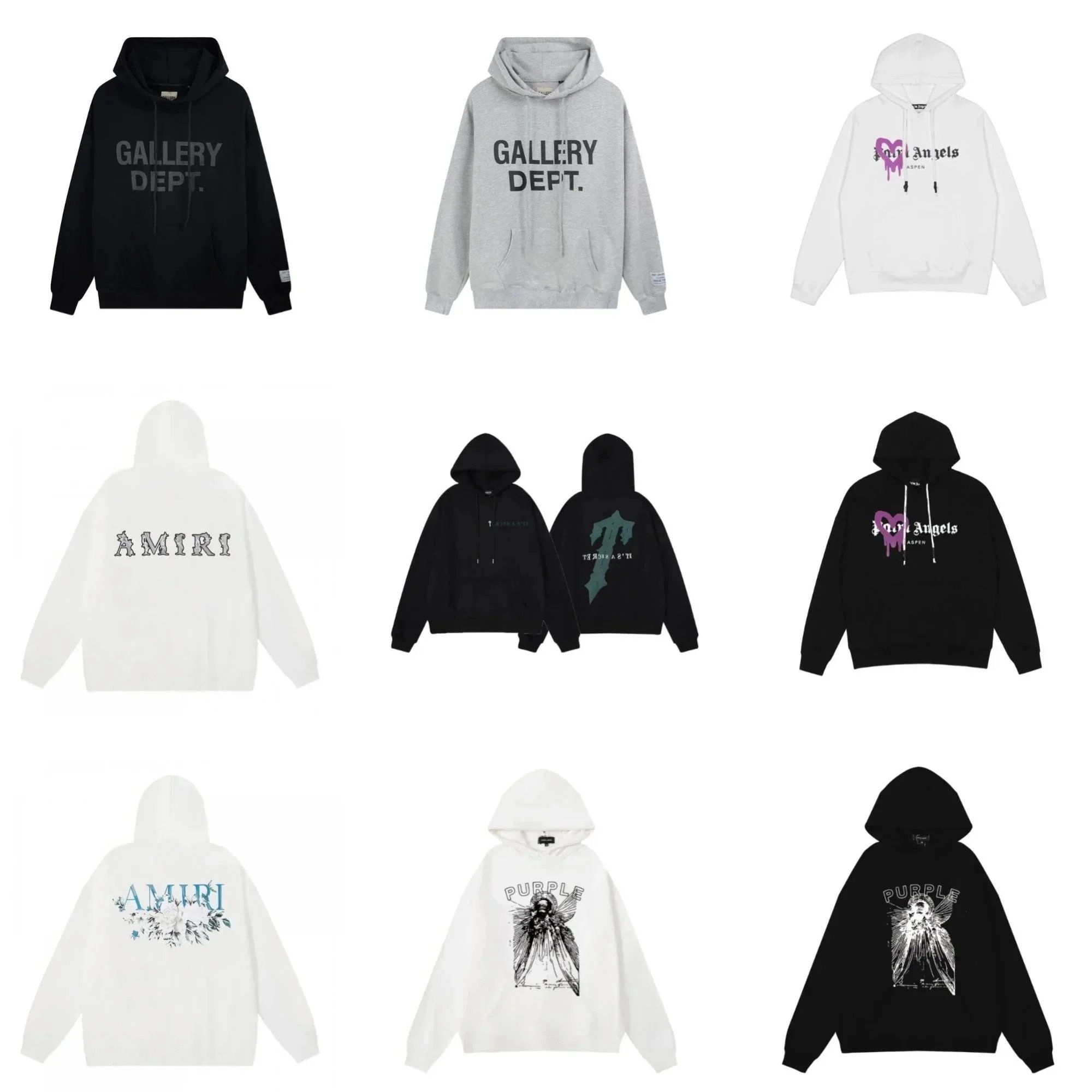 Gallery Dept Hoodie Unisex Oversized Logo Sweatshirt