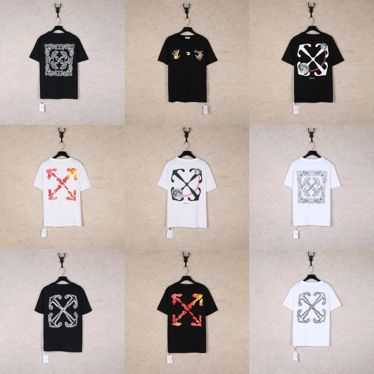 OFF-WHITE T-Shirts with Graphic Prints and Logo Designs
